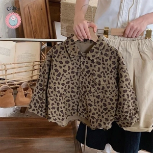 Autumn Boys Long Sleeve Leopard Shirt