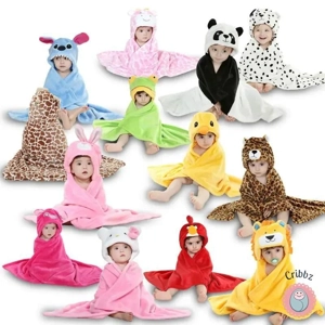 Flannel Anime Baby Pajamas and Bathrobe