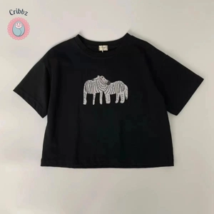 Animal Pattern Kids Casual T-shirt
