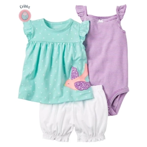 Newborn Summer Girls Clothing Set