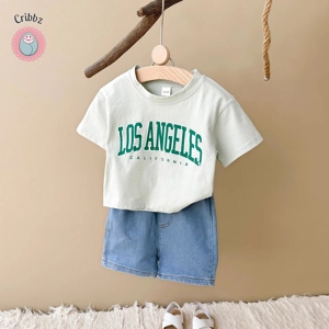 Summer Toddler Letter Print Outfit