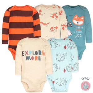 Soft Cotton Newborn Baby Bodysuit Set