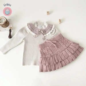 Winter Knitting Skirt for Girls