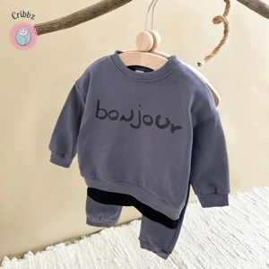 Baby Boy Casual Hoodie and Pant Set