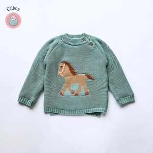 Cartoon Fleece Pullover Sweater for Kids