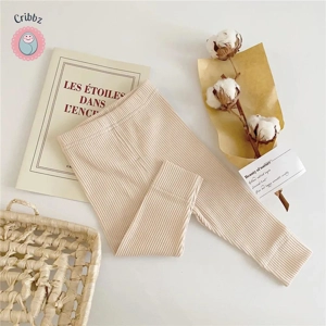 Autumn Striped Cotton Baby Leggings