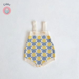 Baby Girl Knit Cardigan & Jumpsuit Set