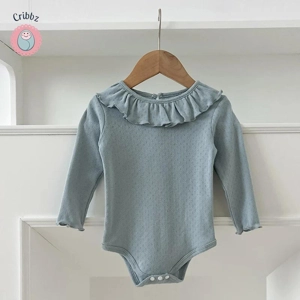 Autumn Red Baby Girl Knitting Romper