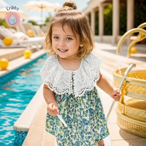 Sanlutoz Floral Lace Dress for Girls