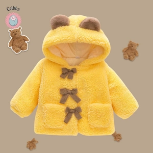 Cute Winter Bear Fleece Coat for Kids