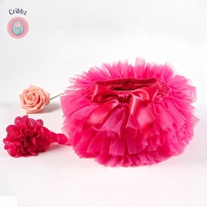 Baby Girls Tulle Tutu Skirt and Headband Set