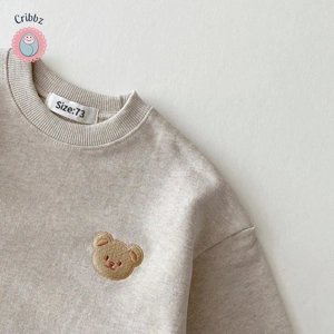 Cute Baby Bear Sweatshirt and Pants Outfit