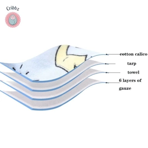 Cotton 6-Layer Cloth Diapers for Infants