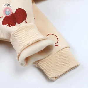 Cozy Baby Winter Fleece Bear Romper