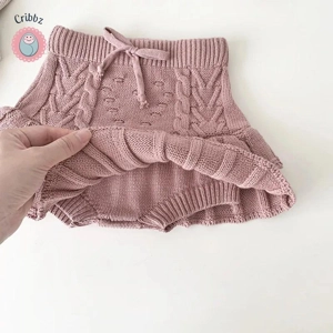 Winter Knitting Skirt for Girls