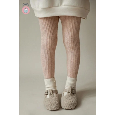 Kids Thermal Elastic Leggings for Spring title=