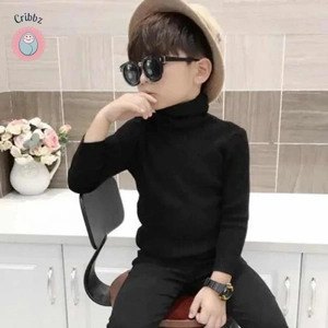 Cozy Turtleneck Knit Sweater for Kids