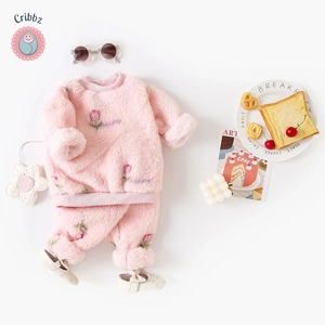 Warm Fleece Baby Outfit Set