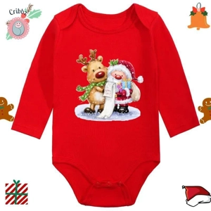My First Christmas Baby Romper Set