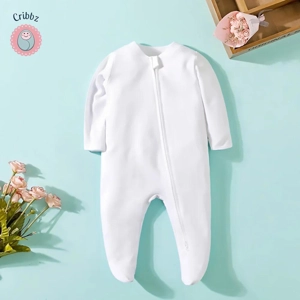 Soft Newborn Girls Long Sleeve Romper