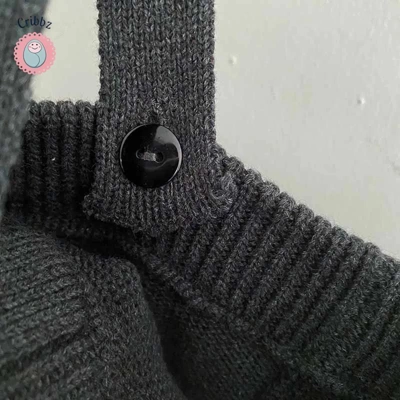 Knitted Baby Overall Sweater Pants 0-2Y title=