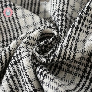 Winter Baby Girls Plaid Dress with Bubble Sleeves