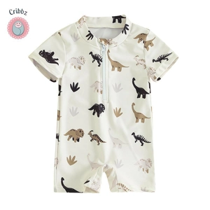 Baby Dinosaur Coconut Tree Swimsuit