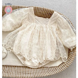 Lace Princess Bodysuit Dress for Infants