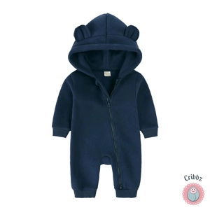 Newborn Bear Hoodie Jumpsuit Outfit