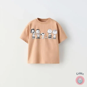 Kids Cartoon Graphic Short-Sleeve T-Shirt