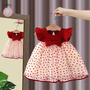 Baby Girl Flying Sleeves Princess Dress