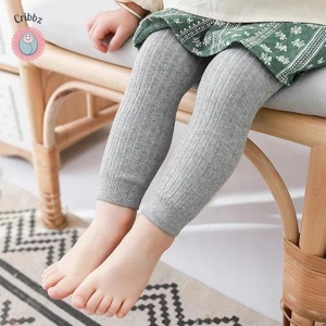 Cotton Ribbed Leggings for Newborns