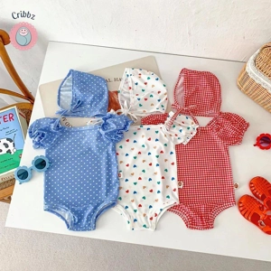 Cute Toddler Heart Beach Swimsuit Set