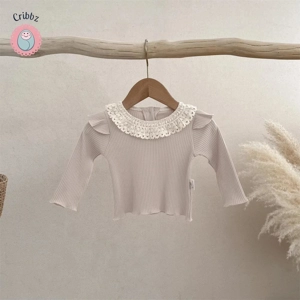 Cute Lace Collar Baby Bottoming Shirt