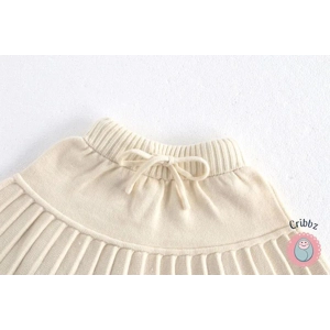 Adorable Knitted Pleated Skirt for Girls