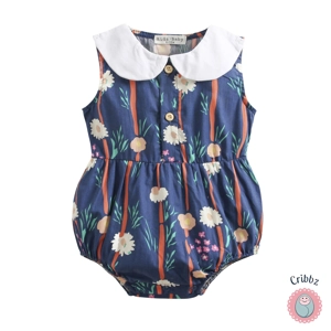 Cute Plaid Cotton Baby Bodysuit for Girls