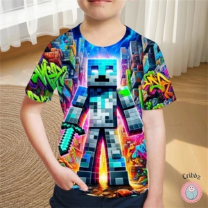 Boys Fashion Cartoon Adventure T-Shirt