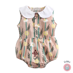 Cute Plaid Cotton Baby Bodysuit for Girls