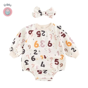 Cute Baby Halloween Bodysuits with Headband