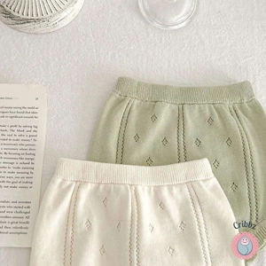 Hollow Out Knit Tee and Shorts Set