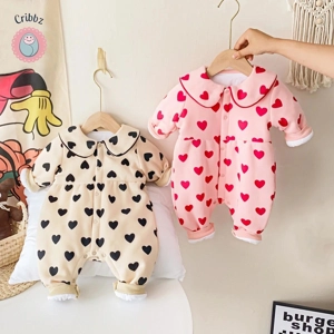 Winter Baby Rompers for Girls