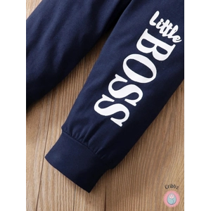 Newborn Baby Boy Hooded Sweatsuit Set