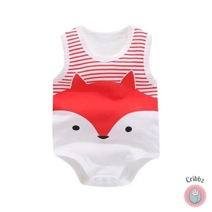 Summer Cotton Cartoon Bodysuit for Babies