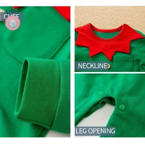 Christmas Cute Elf Baby Jumpsuit