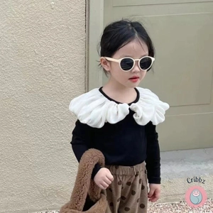 Autumn Girls Turn Down Collar Blouse