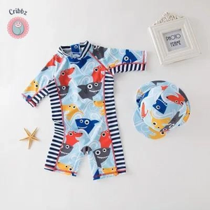 Infant Toddler Sunscreen Swimwear Set