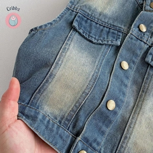 Korean Style Denim Vest for Kids