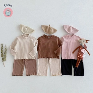 Cute Autumn Knit Undershirt for Kids