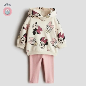Minnie Mouse Girls Hoodie and Trousers Set