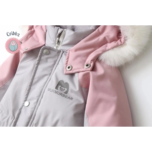 Warm Hooded Ski Jumpsuit for Children